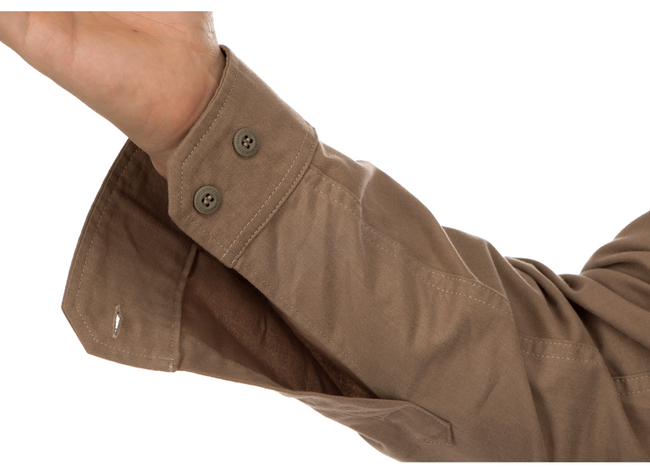 BUTTON UP PICEA SHIRT LS - CLAWGEAR® - KHAKI