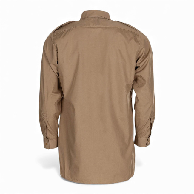 Long-Sleeved Shirt - British Army Military Surplus - Khaki - Used