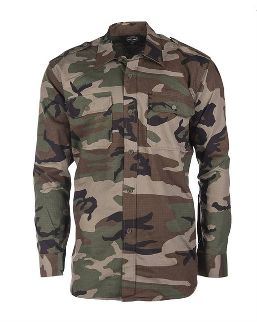 FIELD SHIRT - COTTON RIPSTOP - Mil-Tec - WOODLAND