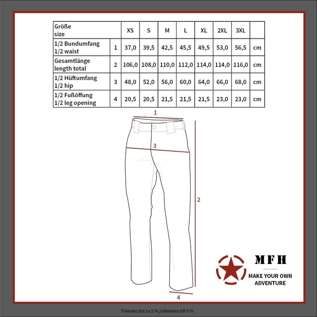 US COMBAT PANTS - BDU - MFH® - DPM CAMOUFLAGE