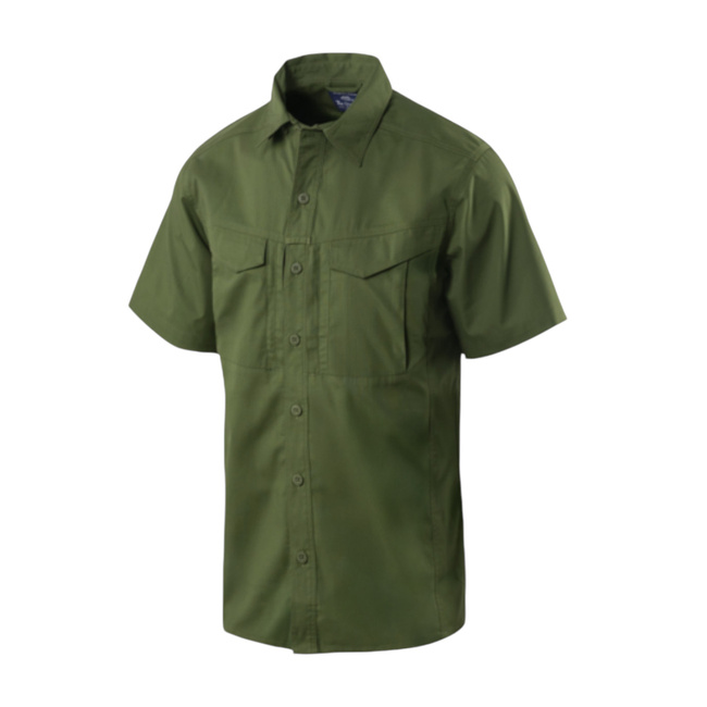 SHORT-SLEEVED SHIRT - DEFENDER MK2® - POLYCOTTON RIPSTOP - Helikon-Tex® - PINE GREEN 