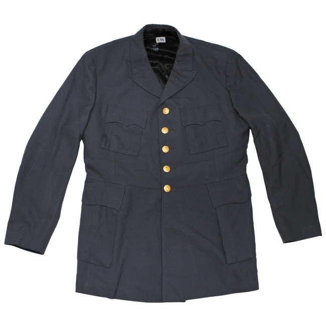 SWEDISH UNIFORM JACKET - NAVY BLUE - MILITARY SURPLUS - LIKE NEW