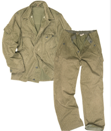 SUMMER SUIT "FDA" - EAST GERMAN ARMY - 2 PIECES - CAMO - MILITARY SURPLUS - USED