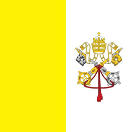 FLAG - 100 x 100 CM - VATICAN CITY - NEW