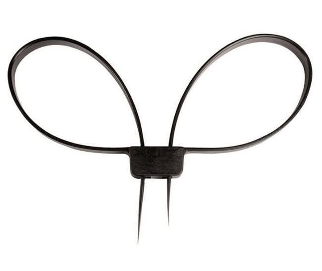 BLACK PLASTIC HANDCUFFS