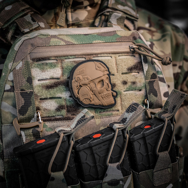 OPERATOR SKULL PATCH - 3D PVC - COYOTE - M-TAC