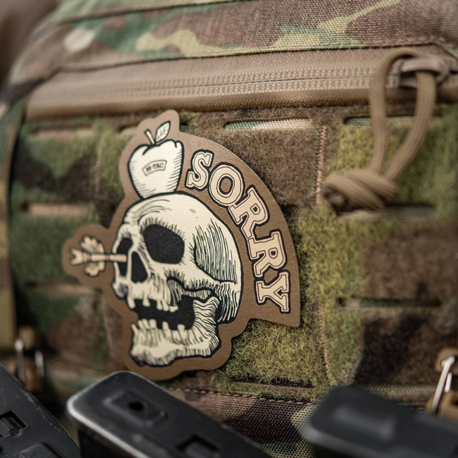 SORRY PATCH (embroidered) - OXFORD MATERIAL - COYOTE - M-TAC