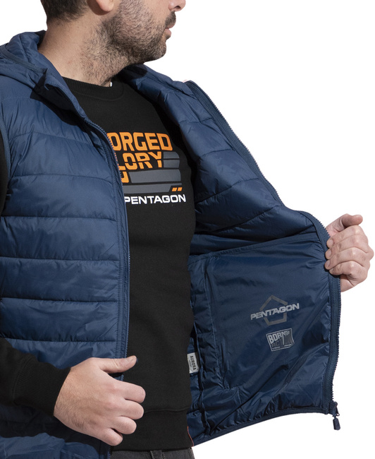 HOODED VEST - "AURORA" - PENTAGON® - BLACK