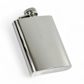 Hip Flask - 220 ml - Stainless steel - Silver - Mil-Tec