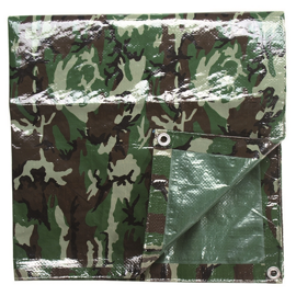 POLYETHYLENE TARPAULIN - Mil-Tec - WOODLAND - 285 x 500 CM