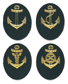 East Ger.vm Career Badge Maat W.met. Pad