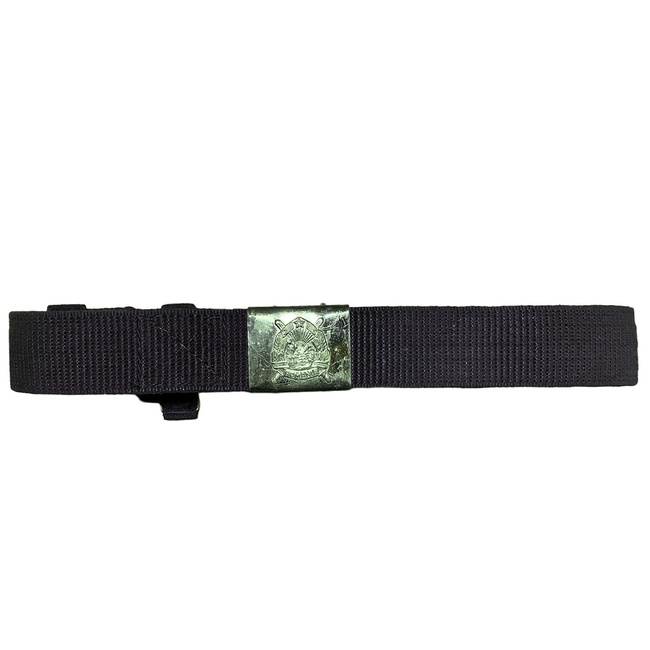 Brown Belt Romanian Army Surplus, Canvas - Gold Buckle - Like new