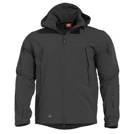WATERPROOF RAIN JACKET - ARTAXES SOFTSHELL - PENTAGON - BLACK