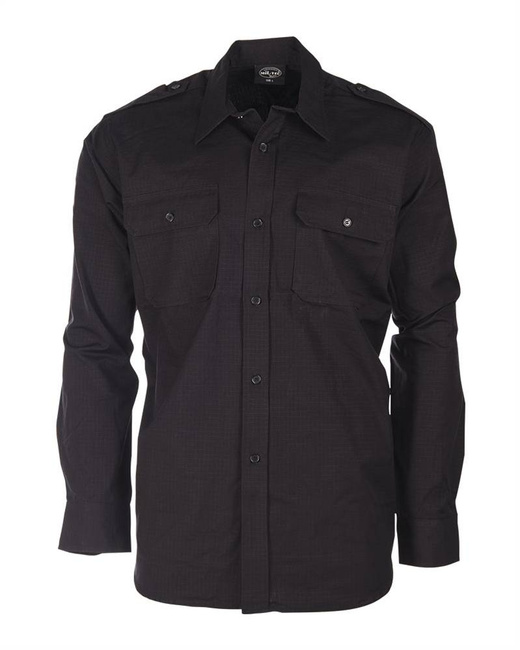FIELD SHIRT - COTTON RIPSTOP - Mil-Tec - BLACK