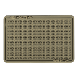 CUSTOMIZABLE PVC TAG PATCH - VELCRO FIXING - SET OF 3 PIECES - 60 x 40 MM - Helikon-Tex® - COYOTE