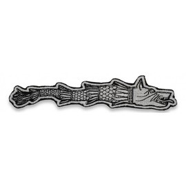 DACIC WOLF EMBLEM, WITH SEWING APPLICATION - 7.5x2 CM