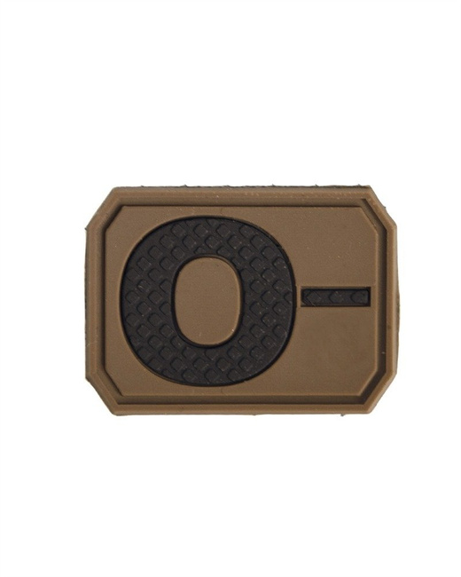 3D BLOOD TYPE PATCH - Mil-Tec® - DARK COYOTE - O NEG