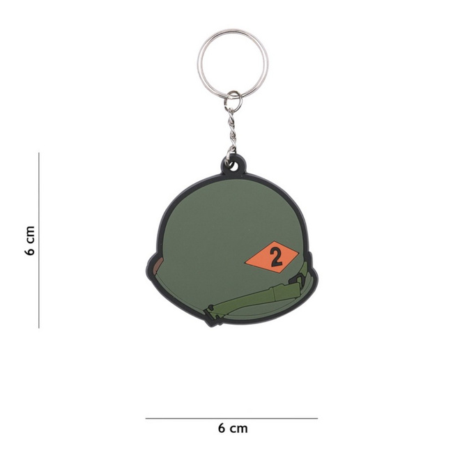 3D PVC KEYCHAIN - 2ND RANGER HELMET