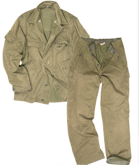 SUMMER SUIT "FDA" - EAST GERMAN ARMY - 2 PIECES - CAMO - MILITARY SURPLUS - USED