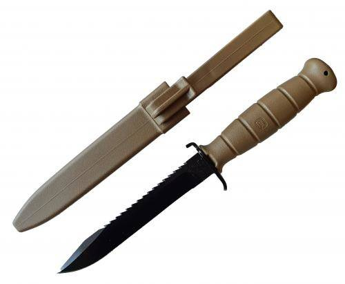 Field Knife FM81 Glock with a back saw - Dark earth - New