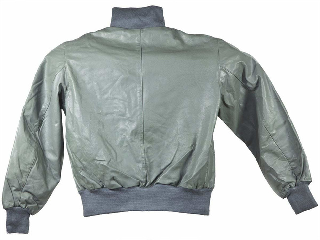 GERMAN LEATHER FLIGHT JACKET - Mil-Tec - GREY