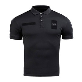 Elite Tactical Coolmax Polo T-Shirt - Black - M-TAC