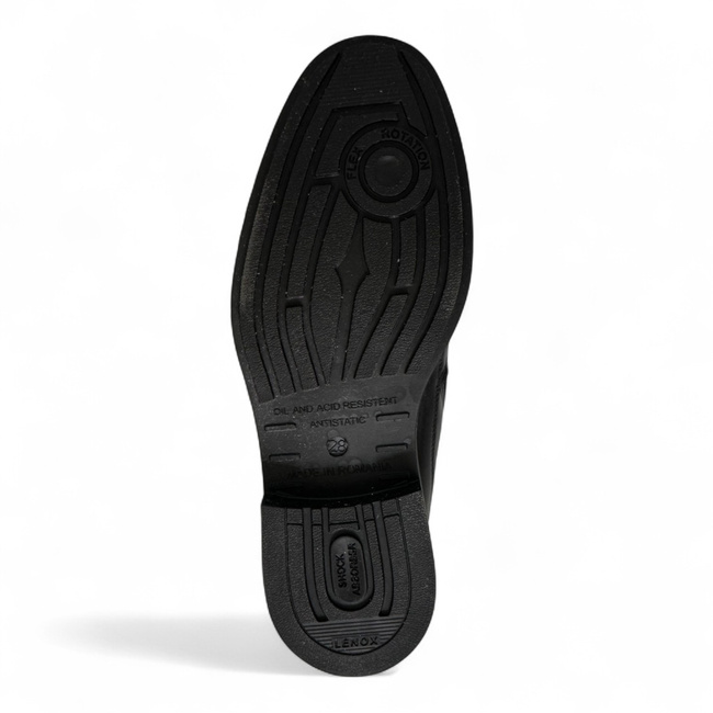 Laced Boots for Personnel, Students, and Cadets - LENOX - Black