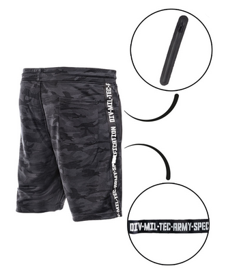 TRAINING SHORTS - Mil-Tec - DARK CAMO