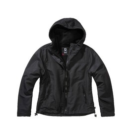 LADIES JACKET - FRONTZIP WINDBREAKER - BLACK - BRANDIT