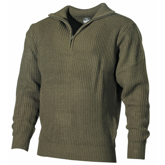 MFH  PULLOVER TROYER WITH ZIP - OD GREEN