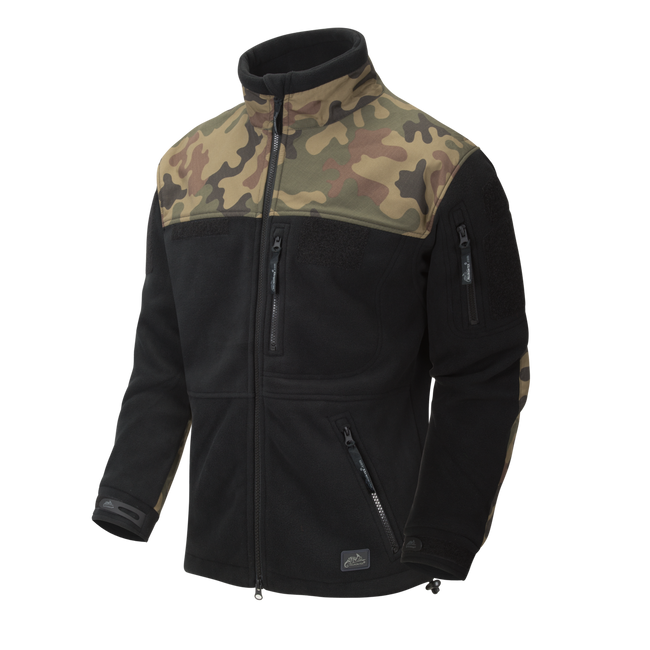 FLEECE JACKET - POLISH INFANTRY - Helikon-Tex® - BLACK/PL WOODLAND