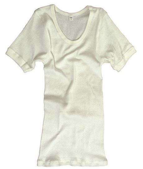 WHITE T-SHIRT RIP - GERMAN MILITARY SURPLUS - LIKE NEW 