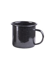 WESTERN ENAMELLED CUP - BLACK - Mil-Tec® - 350 ML