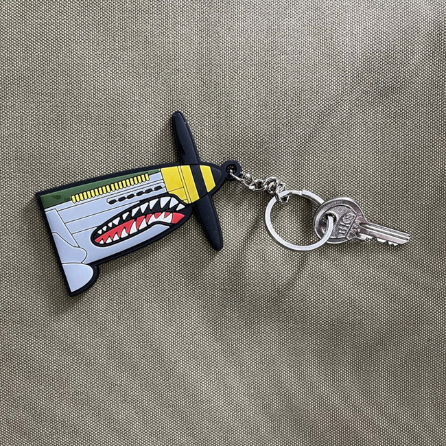 3D PVC KEYCHAIN - P-51 MUSTANG