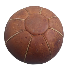 Heavy medical leather ball 15cm - - MILITARY SURPLUS ROMANIAN ARMY