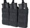 TRIPLE OPEN MAGAZINE POUCH - DEFCON 5 - BLACK