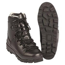 GERMAN LAMINATED MOUNTAIN BOOTS - BLACK