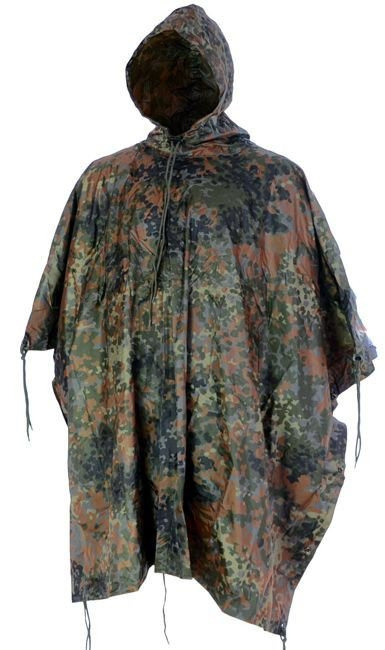 WET WEATHER PONCHO - RIPSTOP - Mil-Tec - FLECKTARN