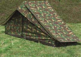 Dutch Camo 1-man Tent W.groundsheet Used