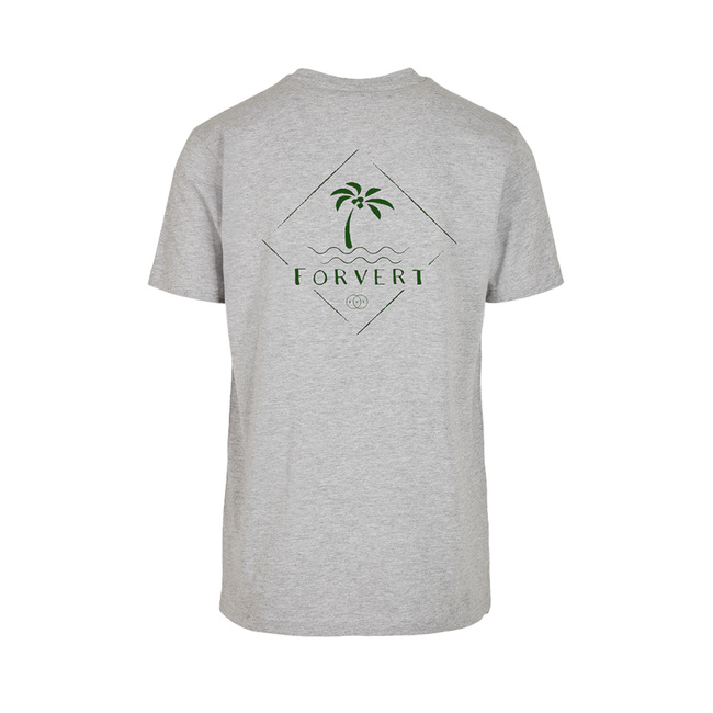T-SHIRT - FORVERT PRINT - HEATHER GREY - LOMPOC - BRANDIT