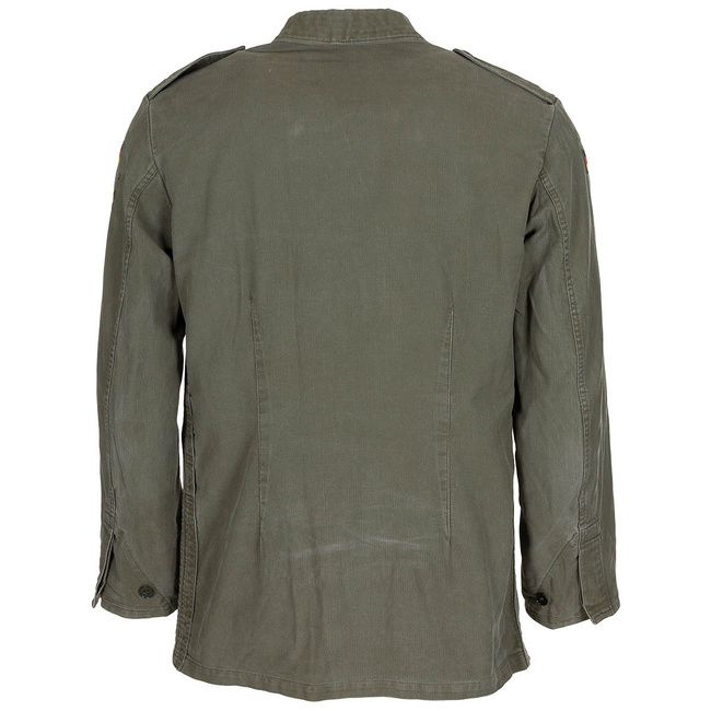 Moleskin military jacket - Military surplus from the German Army - OD green - Used