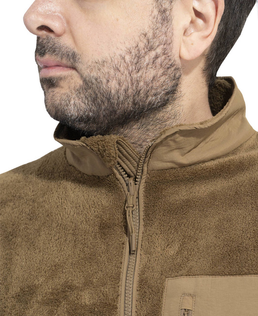 FULL ZIP FLEECE SWEATER - GRIZZLY - PENTAGON® - BLACK