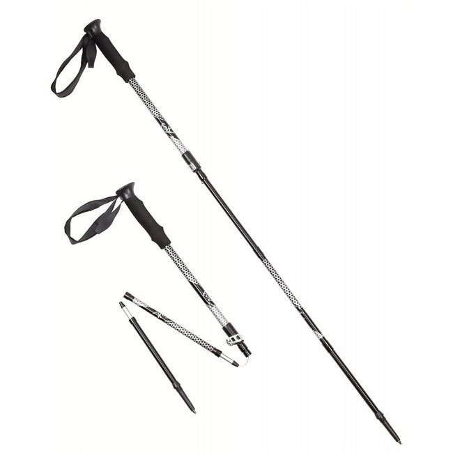 ALUMINIUM TREKKING POLES - "HAIDEL" - FOLDABLE - FOAM HANDLE - FOX OUTDOOR®