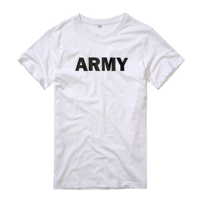 T-SHIRT - ARMY PRINT - WHITE - BRANDIT
