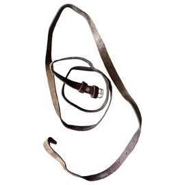 LEATHER STRAP FOR BINOCULAR CASE - ROMANIAN ARMY MILITARY SURPLUS - BROWN - IN GOOD CONDITION