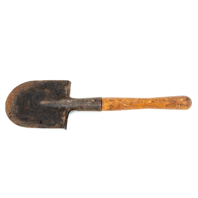 SMALL MILITARY INFANTRY SHOVEL - ROMANIAN ARMY SURPLUS - USED