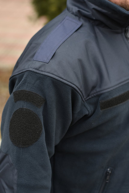 POLAR JACKET - CLASSIC ARMY - Helikon Tex - NAVY BLUE -  WITH EMBLEMS - ANP