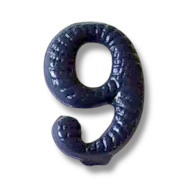 Metallic number - 9 - Dark Blue - Hungarian Army Military Surplus - Like New