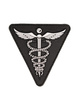BLACK PVC MEDICAL 3D PATCH W. HOOK and LOOP CLOSURE