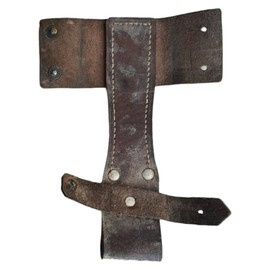 LEATHER BAYONET CARRIER - MILITARY SURPLUS ROMANIAN ARMY - USED